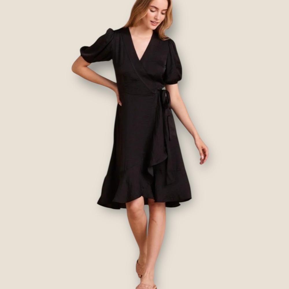 Summersalt Black Wrap Dress